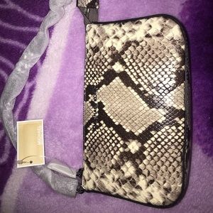 Michael Kors chained pouchette embossed leather